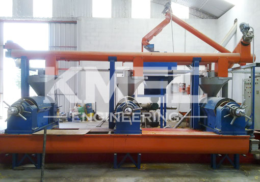 30TPD soybean oil extruding and pressing line in Argentina